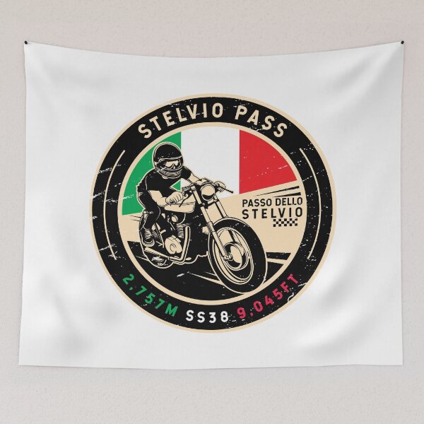 Item preview, Stelvio Pass | Passo Dello Stelvio | Motorcycle designed and sold by KrisSidDesigns.