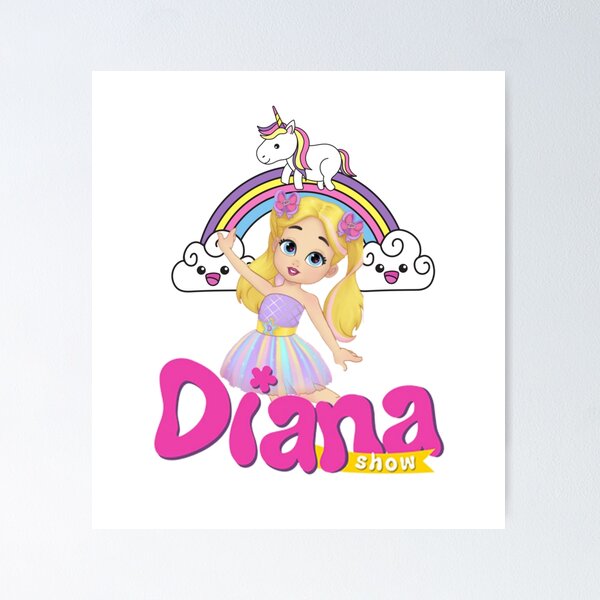 Póster for Sale con la obra «superventas The Kids Diana Show, Diana, Kids  Diana Show, Cute Love Diana» de Amelia-Nina