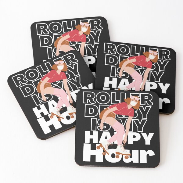 Item preview,  Roller Derby Is My Happy Hour Red designed and sold by AMERZAGUE DESIGN.