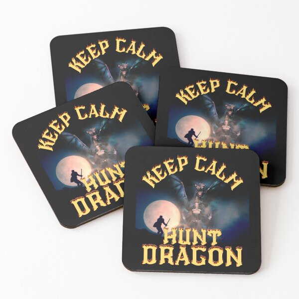 Item preview, Keep Calm And Hunt Dragon Gamers Art designed and sold by my-green-gecko.