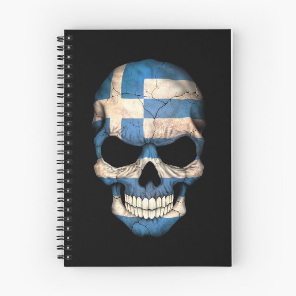 Item preview, Greek Flag Skull designed and sold by JeffBartels.