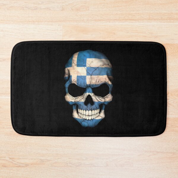 Item preview, Greek Flag Skull designed and sold by JeffBartels.