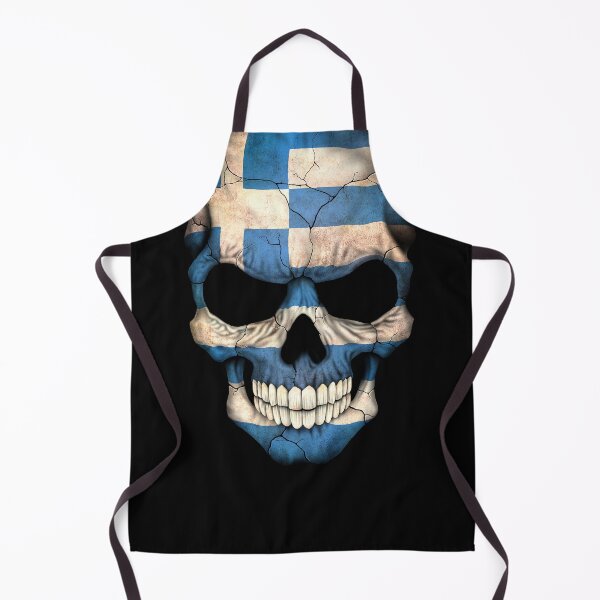 Item preview, Greek Flag Skull designed and sold by JeffBartels.