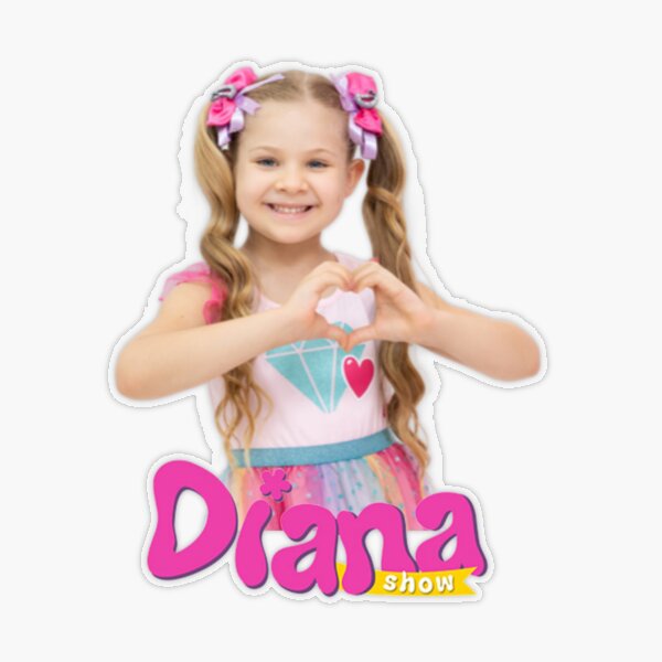 best selling The Kids Diana Show, Diana,Kids Diana Show , Cute Love Diana  Sticker for Sale by Amelia-Nina