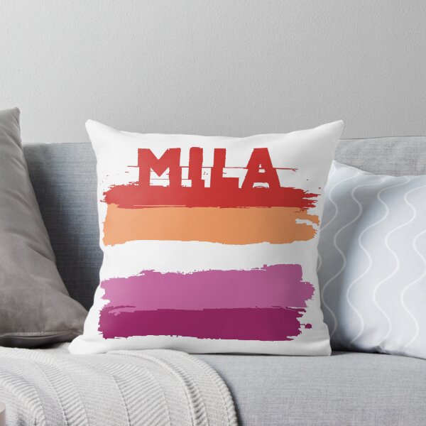 Item preview, Mila lesbian name Rainbow LGBT pride designed and sold by LoveIsColorful.