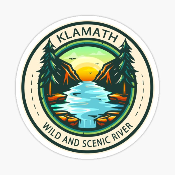 Item preview, Klamath Wild and Scenic River Badge designed and sold by KrisSidDesigns.