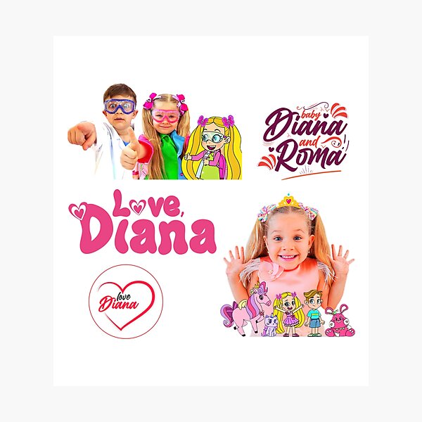 Lámina montada for Sale con la obra «¿Lindo el show de Diana para niños?  diana y roma» de ducany