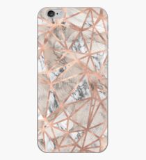 Zerbrochene Marmorstücke Geometrischer Rose Gold Design iPhone-Hülle & Cover