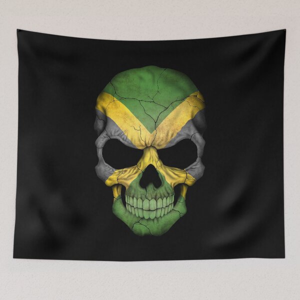 Item preview, Jamaican Flag Skull designed and sold by JeffBartels.