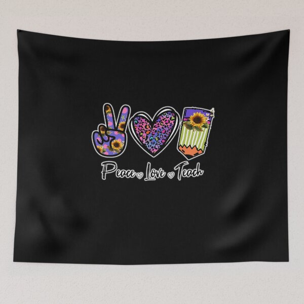 Item preview, Peace Love Teach designed and sold by IllustrT.