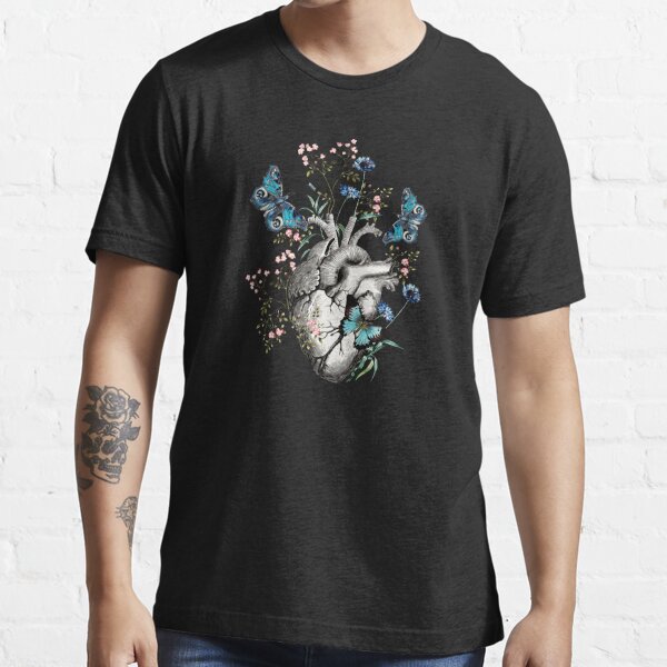 Human Heart Flowers' Men's T-Shirt