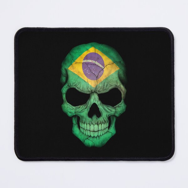 Item preview, Brazilian Flag Skull designed and sold by JeffBartels.