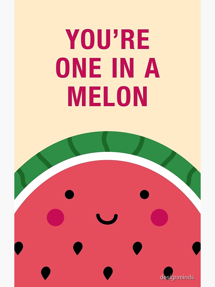 One in a Melon (Watermelon) Cap for Sale by designminds