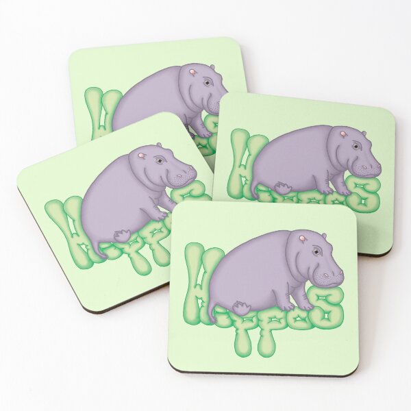 Item preview, Squashy Hippo - Green designed and sold by Hippopottermiss.