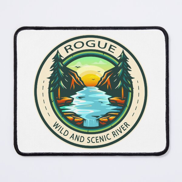 Item preview, Rogue Wild and Scenic River Badge designed and sold by KrisSidDesigns.