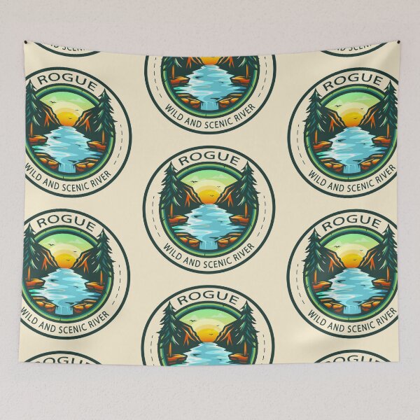 Item preview, Rogue Wild and Scenic River Badge designed and sold by KrisSidDesigns.