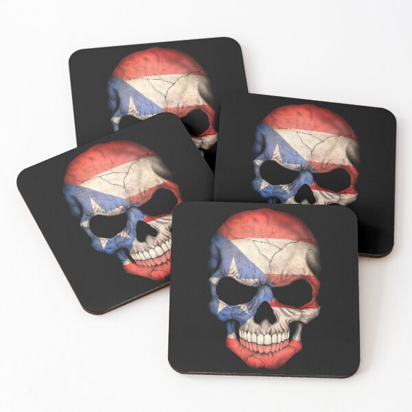 Item preview, Puerto Rican Flag Skull designed and sold by JeffBartels.