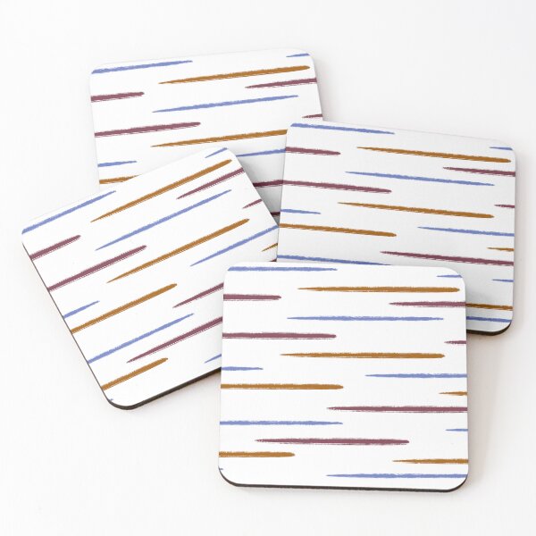 Item preview, Blue Brown Stripes on White designed and sold by OneLook.