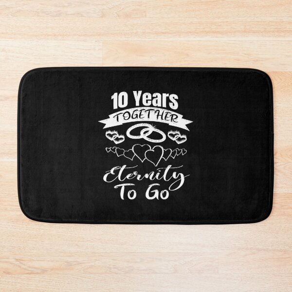 Item preview, 10 Years Together Eternity To Go, 10 year Anniversary, 10th Anniversary, Married 10 years, designed and sold by boyastore.