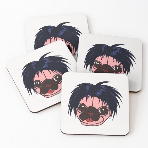 Item preview, Pug With Wig Cartoon Pug designed and sold by Pugstuff.