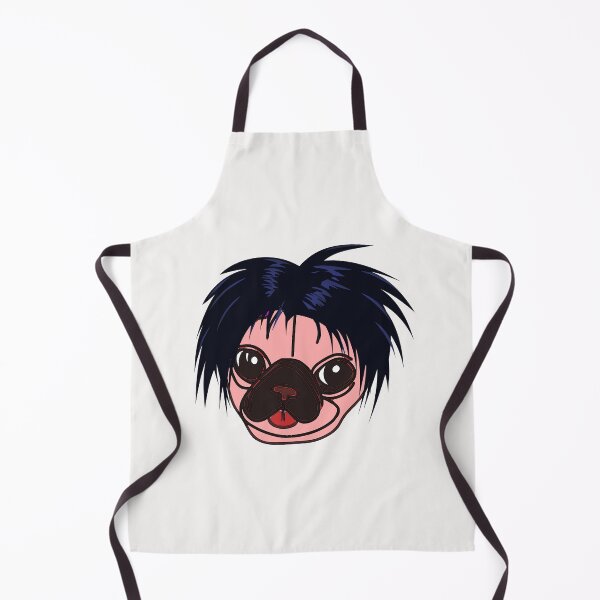 Item preview, Pug With Wig Cartoon Pug designed and sold by Pugstuff.