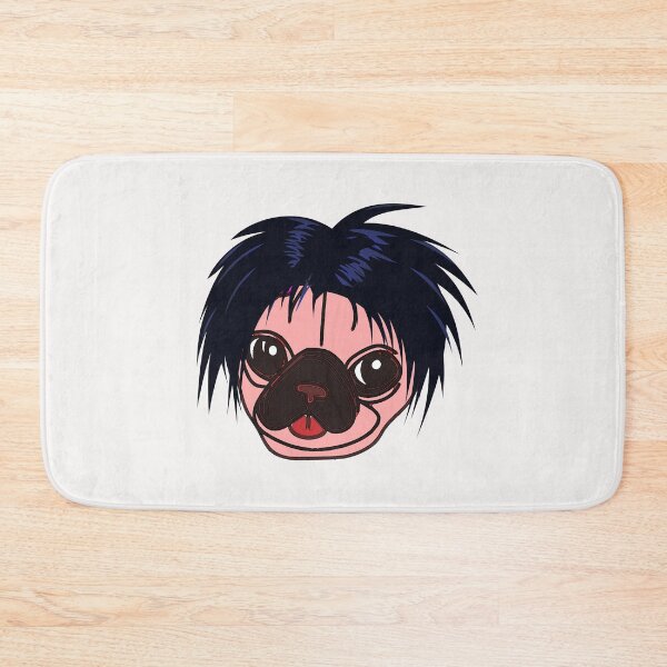 Item preview, Pug With Wig Cartoon Pug designed and sold by Pugstuff.