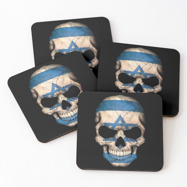 Item preview, Israeli Flag Skull designed and sold by JeffBartels.