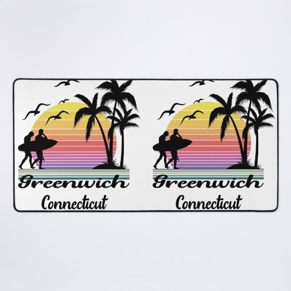 Item preview, Greenwich Connecticut Seaside Retro Sunset designed and sold by mountainadora.