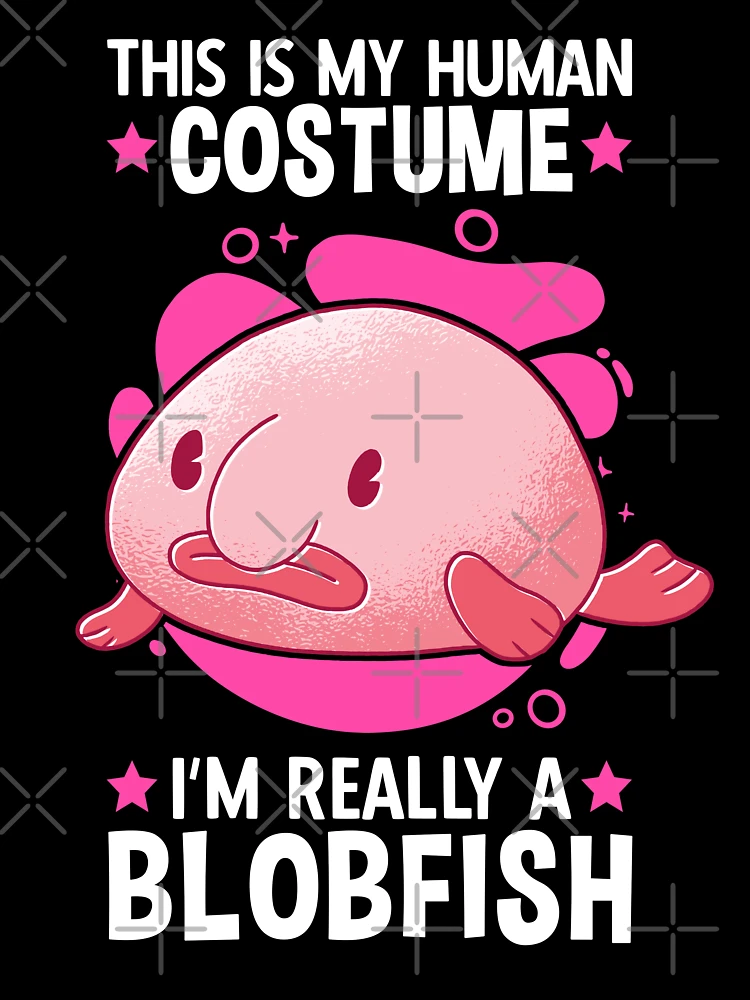 Funny Animal Meme Blobfish Halloween Costume Grump Mousepad - TeeHex