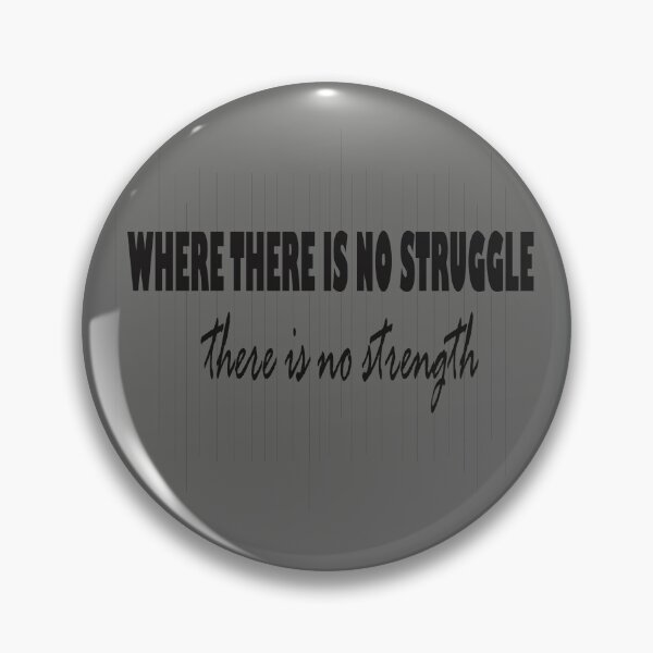 Item preview, WHERE THERE IS NO STRUGGLE, THERE IS NO STRENGTH  designed and sold by shoaib ismail.