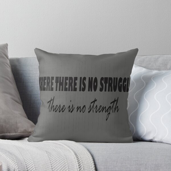 Item preview, WHERE THERE IS NO STRUGGLE, THERE IS NO STRENGTH  designed and sold by shoaib ismail.