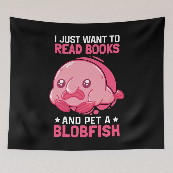 Item preview, Blobfish and books meme ugly blobfish designed and sold by madgrfx.