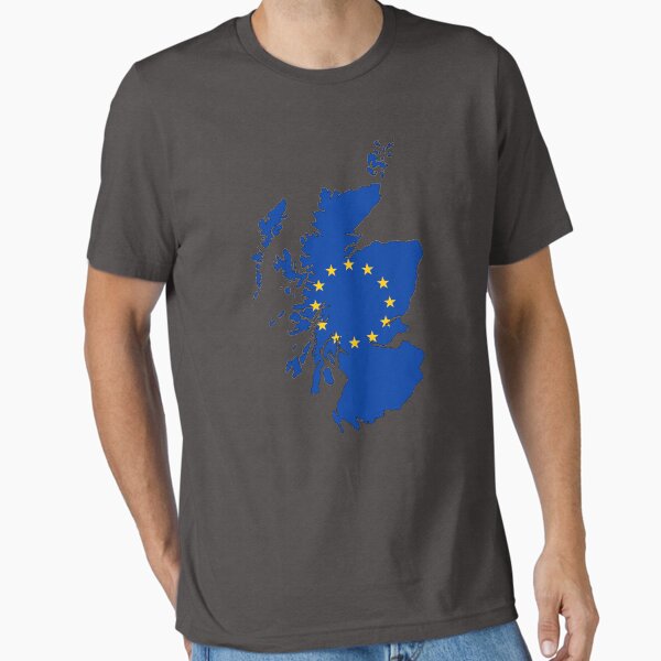 Item preview, Scotland Map with EU Flag designed and sold by Delta12Designs.