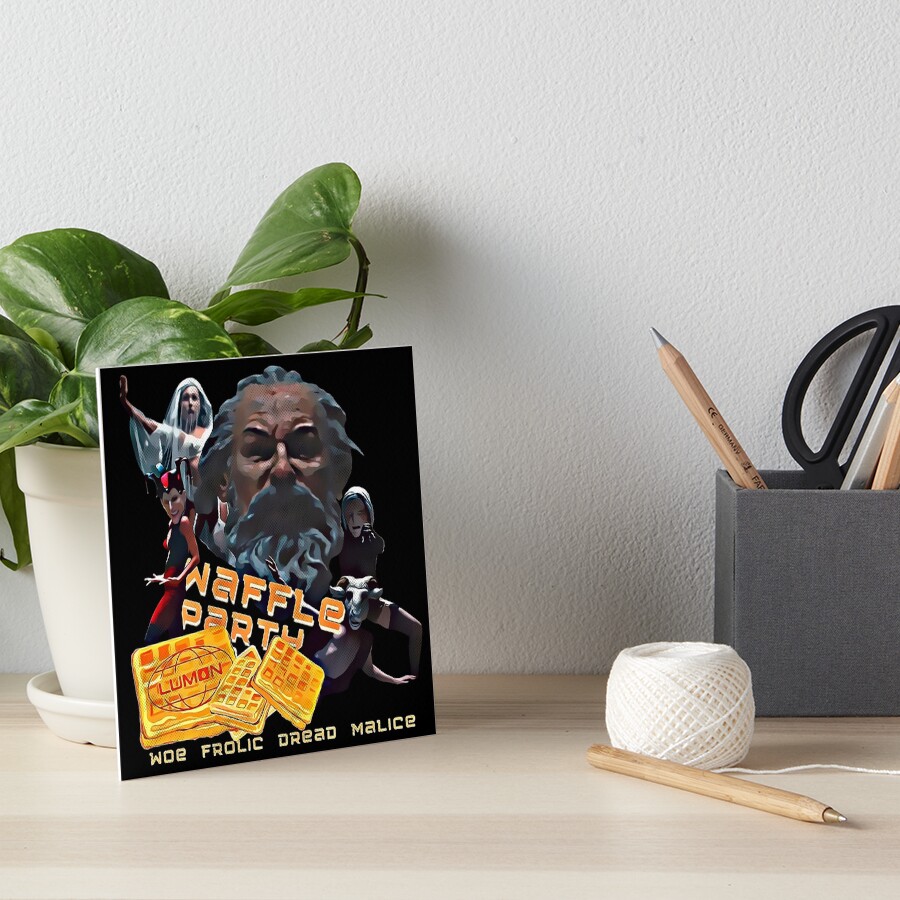 "Severance Lumon Waffle Party" Art Board Print by Stickerm4ni4 | Redbubble