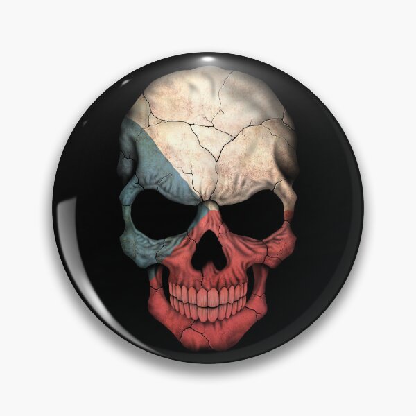 Item preview, Czech Republic Flag Skull designed and sold by JeffBartels.