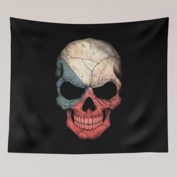 Item preview, Czech Republic Flag Skull designed and sold by JeffBartels.