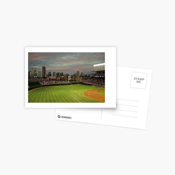 Wrigley Field at Dusk Postcard