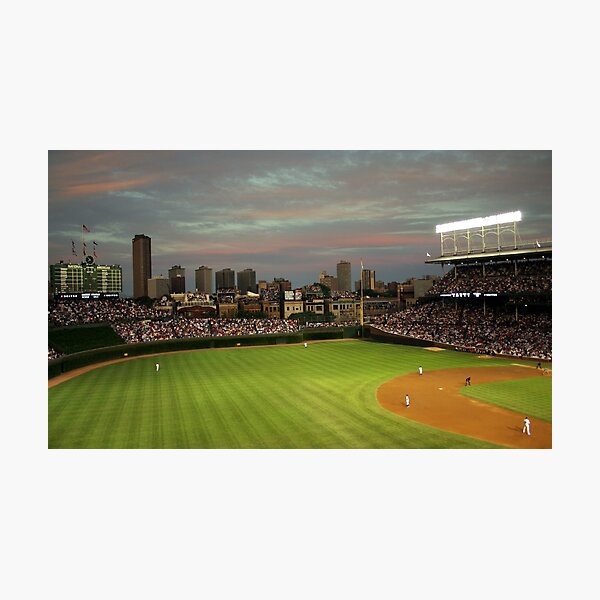 Wrigley Field at Dusk Photographic Print