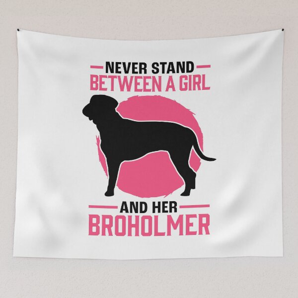 Item preview, Girl with Broholmer Old Danish Dog designed and sold by madgrfx.