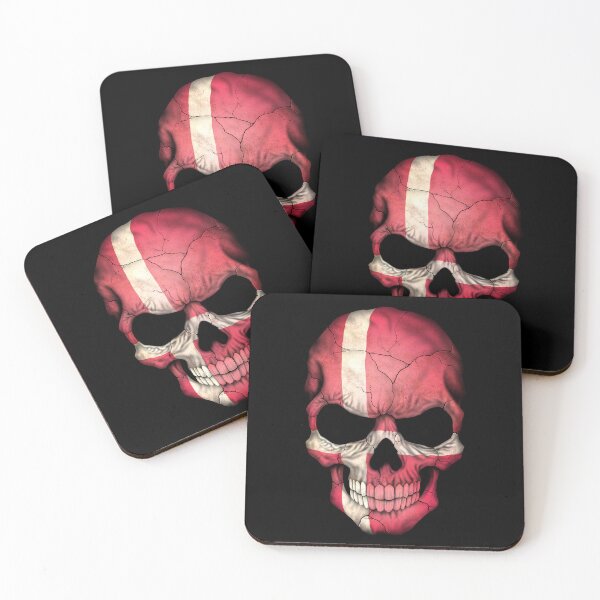 Item preview, Danish Flag Skull designed and sold by JeffBartels.