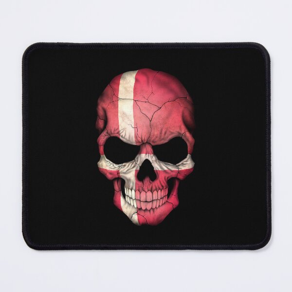 Item preview, Danish Flag Skull designed and sold by JeffBartels.