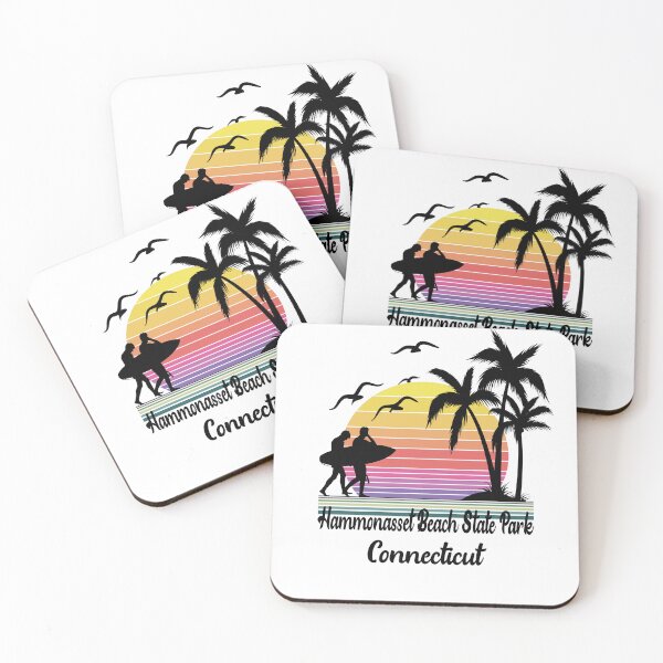Item preview, Hammonasset Beach State Park Connecticut Seaside Retro Sunset designed and sold by mountainadora.