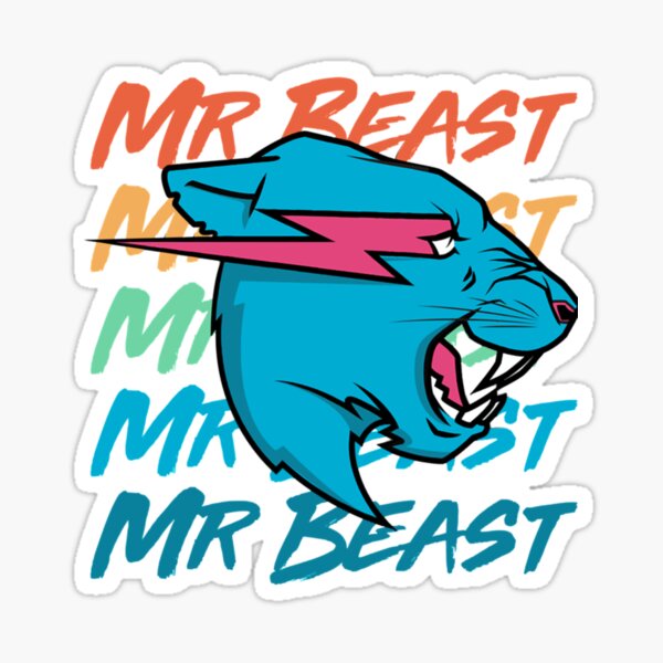 funny beast gaming mr game Sticker
