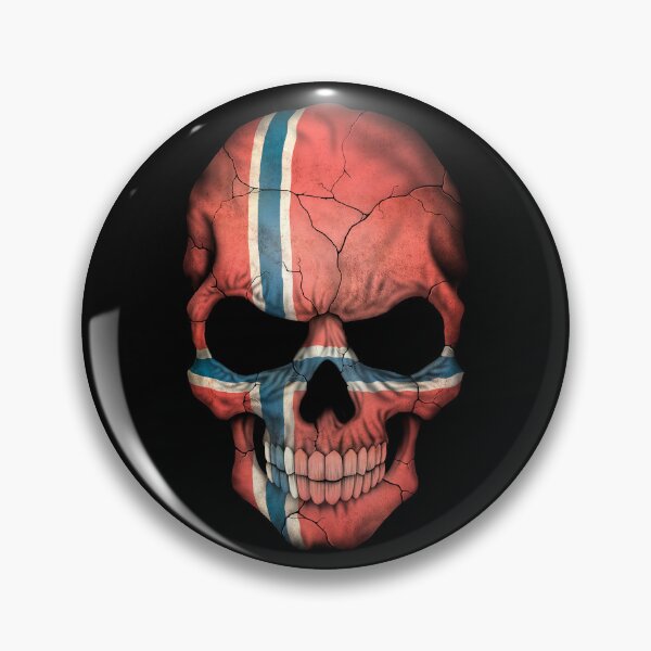 Item preview, Norwegian Flag Skull designed and sold by JeffBartels.