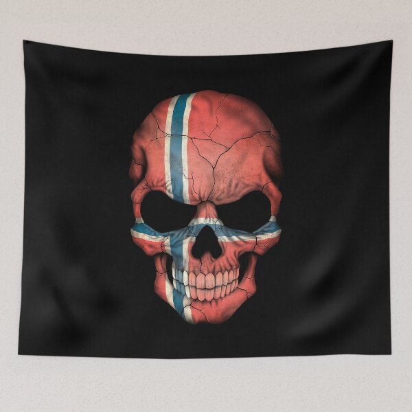 Item preview, Norwegian Flag Skull designed and sold by JeffBartels.