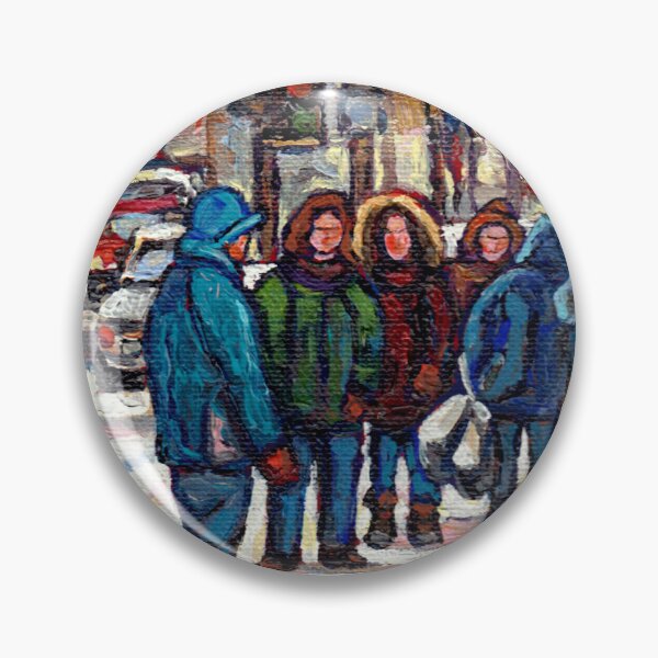 Item preview, BEST MONTREAL WINTER SCENES DOWNTOWN METCALFE STREET SCENE designed and sold by Carole  Spandau.