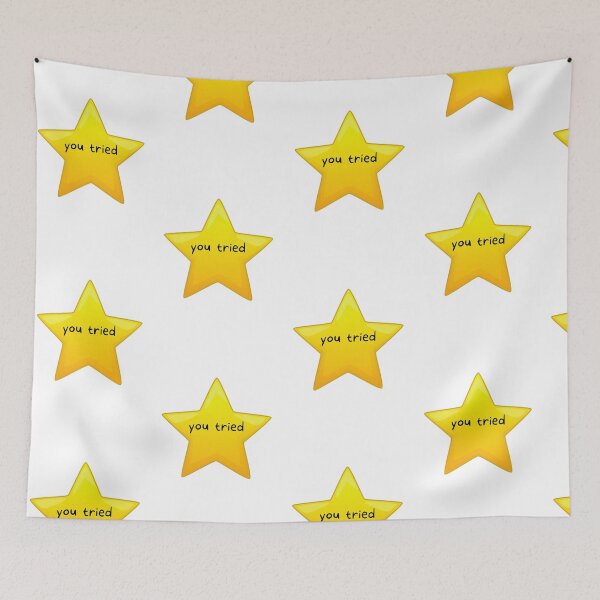 Item preview, You Tried Meme - Gold Star designed and sold by leafsquare.