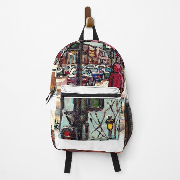 Item preview, MONTREAL VERDUN WINTER SCENE WELLINGTON STREET designed and sold by Carole Spandau.