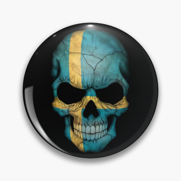 Item preview, Swedish Flag Skull designed and sold by JeffBartels.