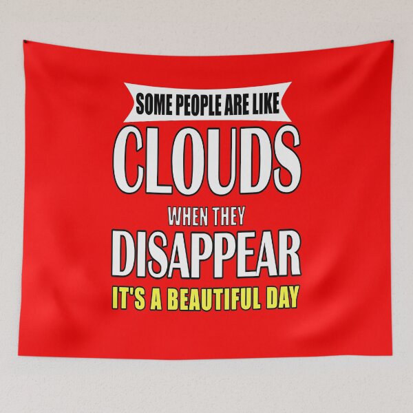 Item preview, Funny Sarcastic Saying Some People Are Like Clouds designed and sold by fantasticdesign.
